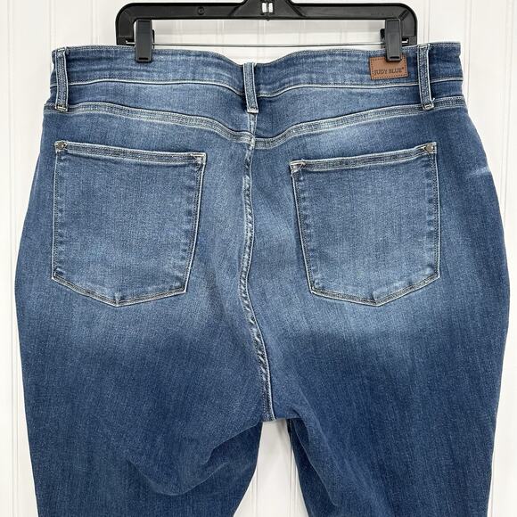 Judy Blue Jeans Womens 22W Skinny High Rise Blue Stretch Denim Button Fly - Picture 5 of 13